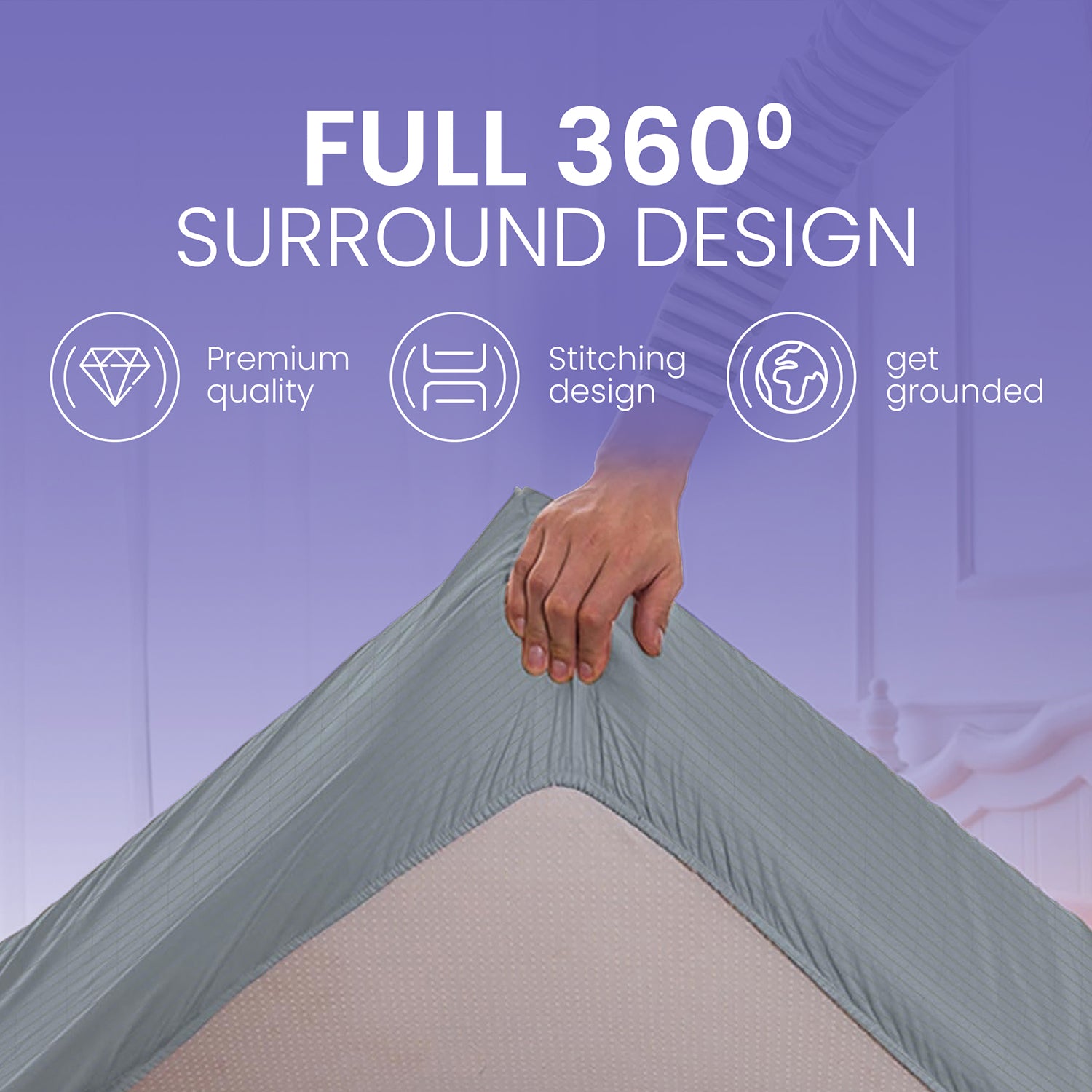Night Theory Grounding Fitted Bed Sheet